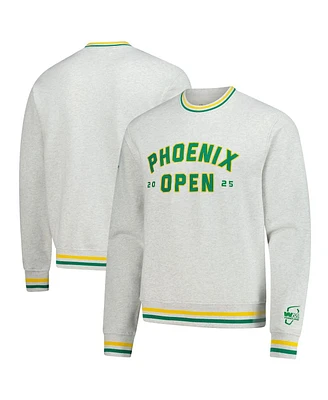 Barstool Golf Men's Gray Wm Phoenix Open Crewneck Sweatshirt