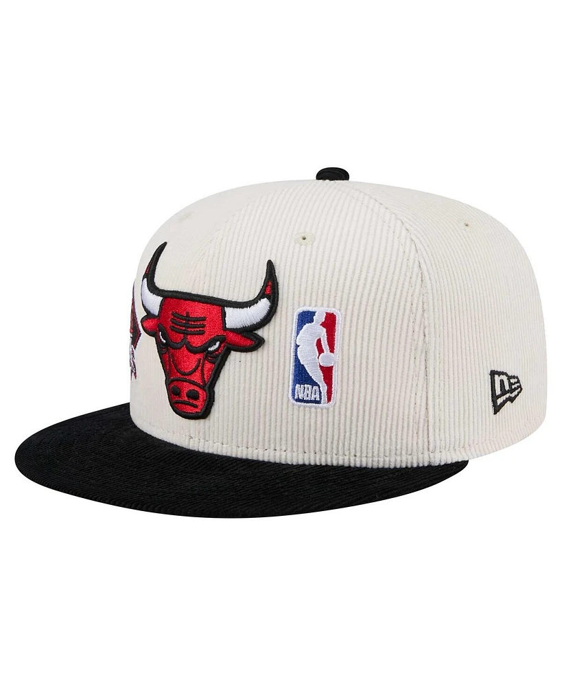 New Era Men's Cream Chicago Bulls Two-Tone 9FIFTY Snapback Hat