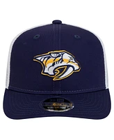 New Era Men's Navy/White Nashville Predators Core Trucker 9SEVENTY Stretch-Snap Hat