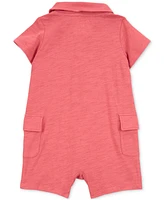 Carter's Baby Boys Polo Cotton Cargo Romper