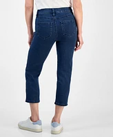Style & Co Petite High-Rise Cropped Straight-Leg Jeans, Exclusively at Macy's