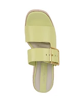 Franco Sarto Women's Taziana Open Square Toe Espadrille Slide Platform Sandals