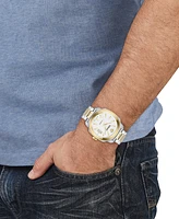 Versace Men's Swiss Automatic Dylos Two-Tone Stainless Steel Bracelet Watch 42mm