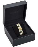 Versace Women's Swiss Reveal Square Two-Tone Stainless Steel Bracelet Watch 18x25mm