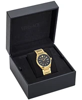 Versace Women's Swiss V-Auria Gold Ion Plated Bracelet Watch 39mm