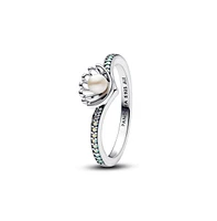 Pandora Disney Princess Ariel Shell Treated Cultured Pearl Ring