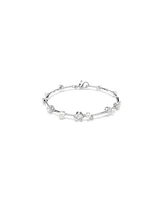Swarovski Constella Round Cuts White Rhodium Plated Tennis Bracelet