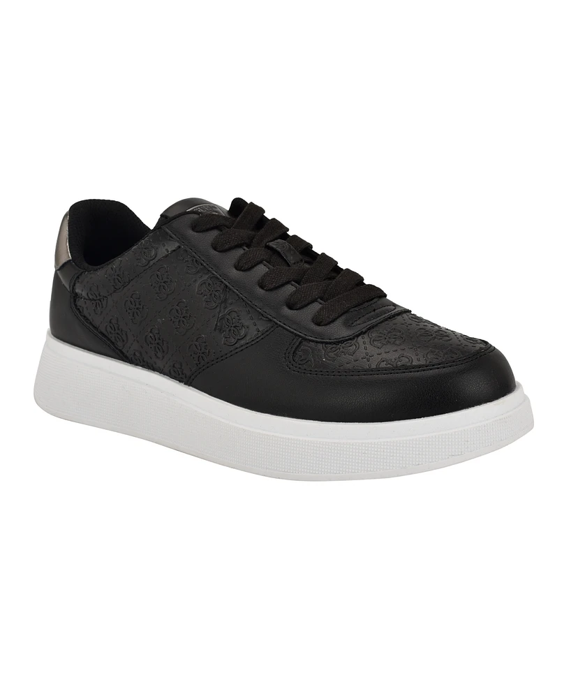Guess Men's Wulfred Elevated Lace Up Fashion Sneakers