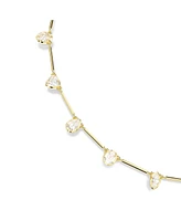 Swarovski Imber Mixed Cuts White Gold-Tone Plated Tennis Necklace