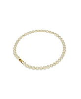Swarovski Una Angelic Round Cut White Gold-Tone Plated Tennis Necklace