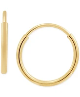 2-Pc. Set Polished Endless Wire Small Hoop Earrings in 10k Gold