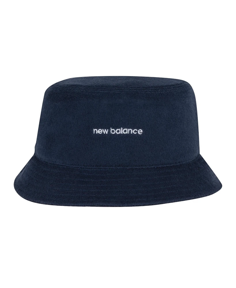 New Balance Navy Blue Terry Cloth Lifestyle Bucket Hat