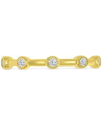 Cubic Zirconia Accent Ring (1/3 ct. t.w.) 14k Gold over Sterling Silver