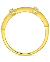 Cubic Zirconia Accent Ring (1/3 ct. t.w.) 14k Gold over Sterling Silver