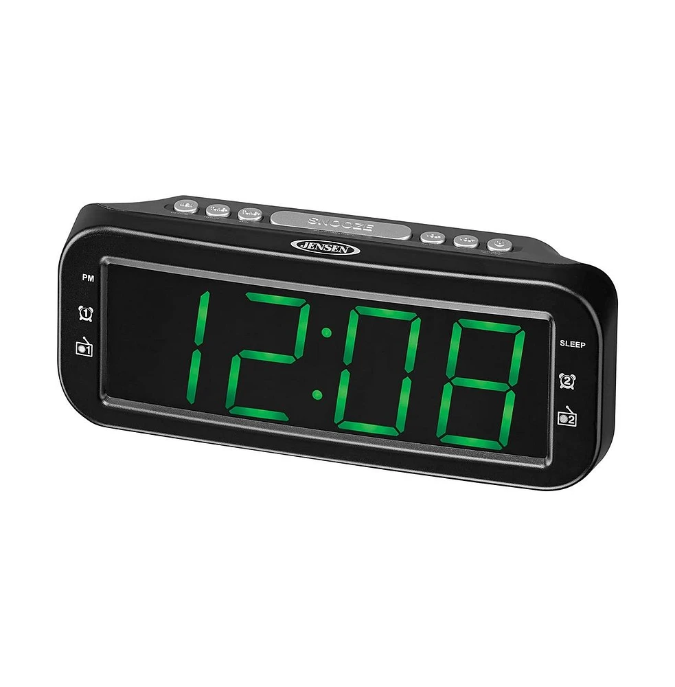 Jensen Jcr-206 Clock Radio Digital Am/Fm Dual Alarm