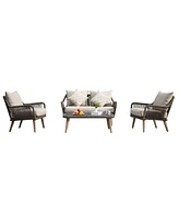 Mondawe Patio Conversation Sets 4-Pieces