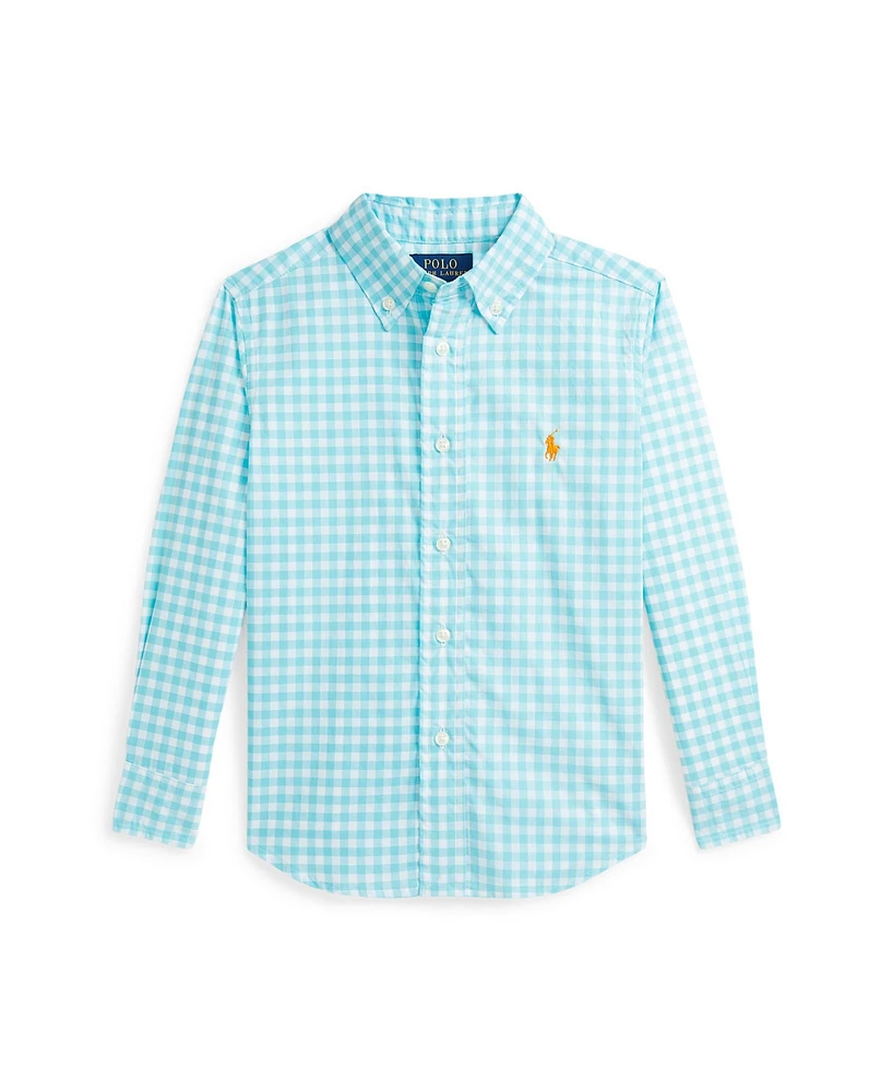 Polo Ralph Lauren Toddler and Little Boys Plaid Poplin Shirt