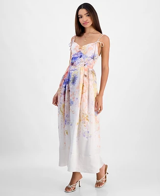 En Saison Women's Taylorann Printed Smocked-Back Dress