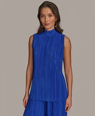 Donna Karan New York Women's Sleeveless Plisse Top
