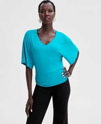 I.n.c. International Concepts Women's V-Neck Dolman-Sleeve Top, Exclusively at Macy's