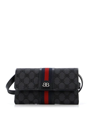 Pre-Owned Balenciaga x Gucci The Hacker Wallet on Strap Bb Canvas