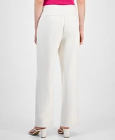 T Tahari Women's High-Rise Wide-Leg Pants