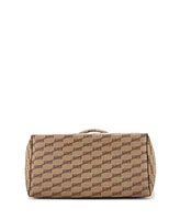 Pre-Owned Balenciaga Large Signature East-West Shopper Tote Bb Monogram Coated Canvas