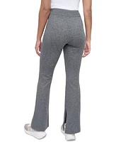 Dkny Sport Women's Space-Dyed Flared-Leg Vent-Hem Pants