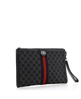 Pre-Owned Balenciaga x Gucci The Hacker Project Web Wristlet Clutch Bb Canvas