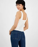 And Now This Women's Bow-Trim Sleeveless Top, Exclusively at Macy's