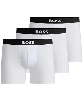 Hugo Boss Men's Logo Boxer Briefs, 3-Pack