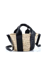 Pre-Owned Chloe Medium Sense Basket Tote Raffia with Leather