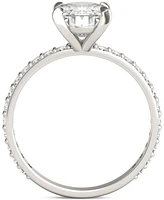 Charles & Colvard Moissanite Classic Basket Solitaire Engagement Ring (2-1/2 ct. t.w.) in 14k White Gold