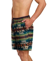 Pendleton Men's Printed 7" Packable Swim Trunk