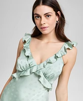 And Now This Women's Crisscross Ruffled Slip Dress, Exclusively at Macy's