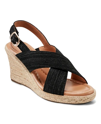 Easy Spirit Women's Ariane Slingback Wedge Sandals