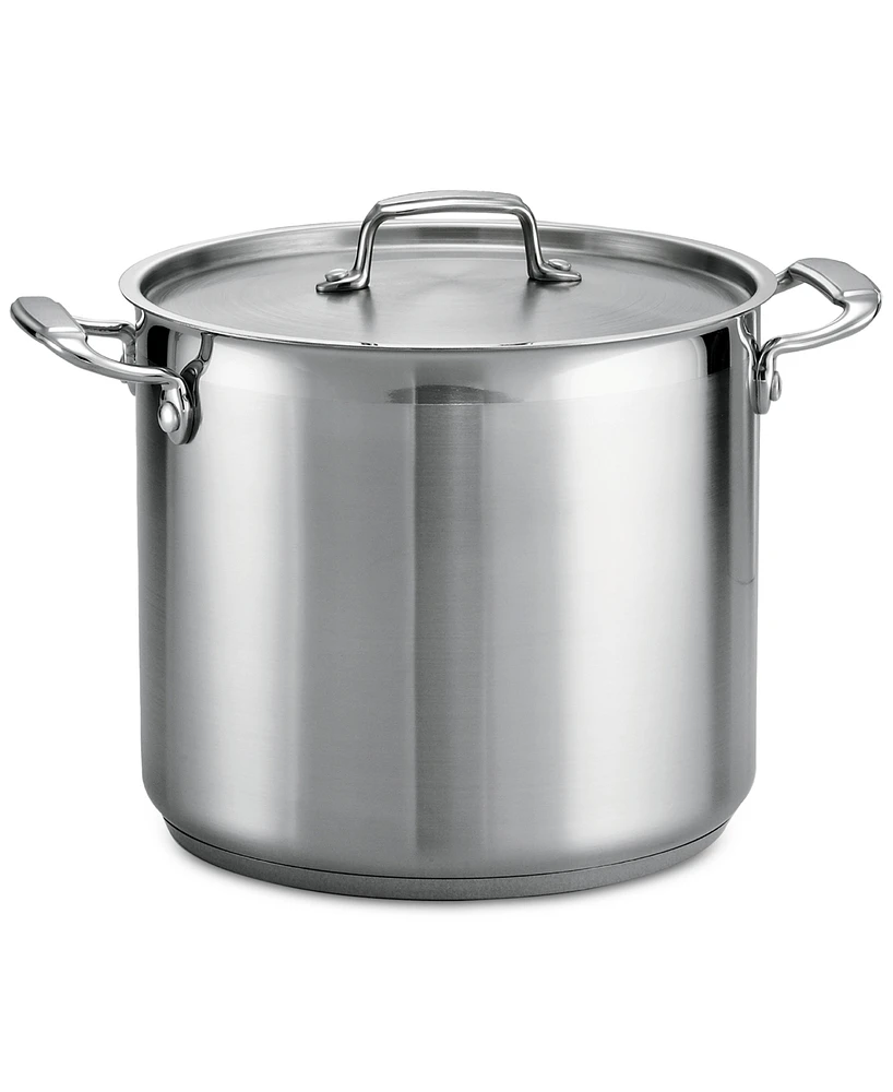 Tramontina Tri-Ply Clad Stainless Steel 12-Qt Covered Stock Pot