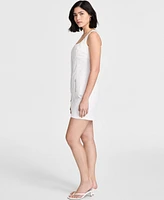 Bar Iii Women's Sleeveless Sweetheart Cargo Mini Dress, Exclusively at Macy's