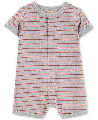 Carter's Baby Boys Crab Striped Short-Sleeve Romper