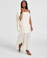 Bar Iii Women's Sheer Overlay Maxi Dress, Exclusively at Macy's