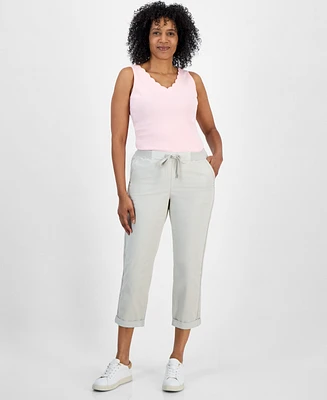 Style & Co Women's Pull On Cuffed Pants, Regular Petite