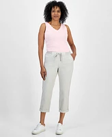 Style & Co Women's Pull On Cuffed Pants, Regular Petite