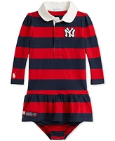 Polo Ralph Lauren Baby Striped Yankees Jersey Dress