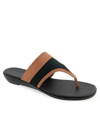 Aerosoles Women's Gesa Round Toe Thong Sandals