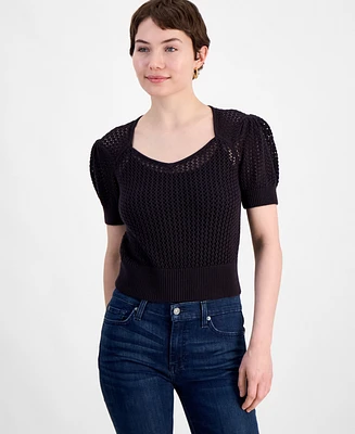 7 For All Mankind Women's Sweetheart-Neck Sweater