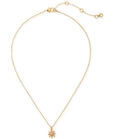 Kate Spade New York Gold-Tone Bursting Blooms Pendant Necklace, 16" + 3" extender