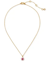 Kate Spade New York Gold-Tone Bursting Blooms Pendant Necklace, 16" + 3" extender