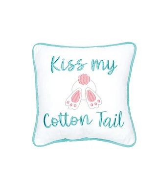 Kiss My Cotton Tail Small Petite Throw Pillow