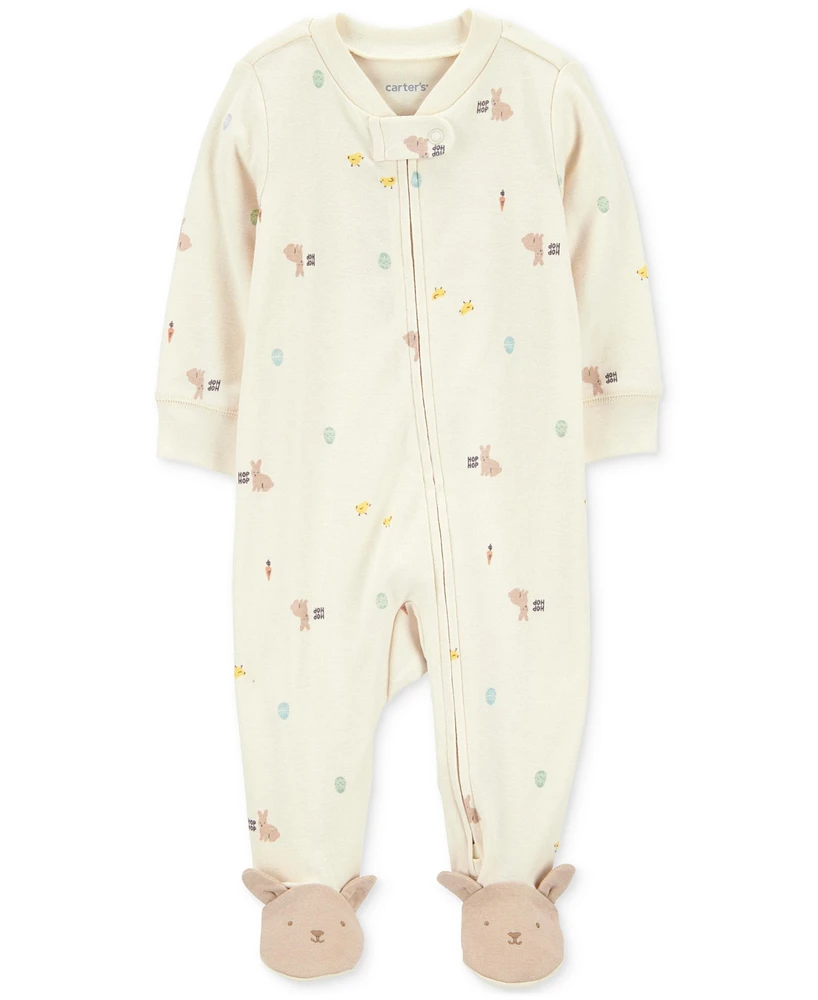 Carter's Baby Bunny Cotton Sleep & Play 1-Piece Footed Coverall