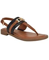 Tommy Hilfiger Women's Carree T-Strap Flat Sandals